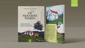 Imagem de um livro com capa e contra capa apresentado a capa do Livro Os Nogueira Penido